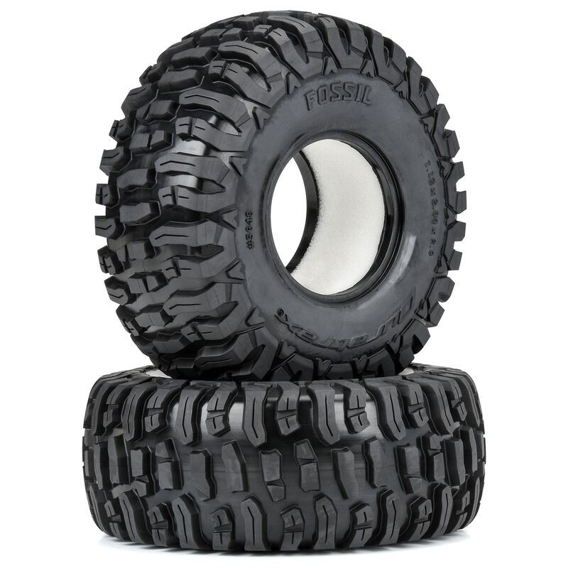 Duratrax Fossil 2.9" Rock Crawling Truck Tires (2) for Axial SCX6 Front or Rear