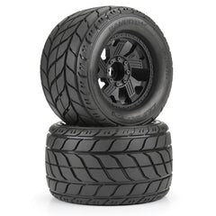 Duratrax Bandito 2.0 3.8" All Terrain Tires Mounted on Ripper Black 8x32 Removab