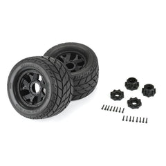 Duratrax Bandito 2.0 3.8" All Terrain Tires Mounted on Ripper Black 8x32 Removab