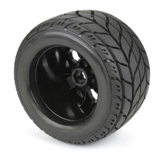 Duratrax Bandito 2.0 3.8" All Terrain Tires Mounted on Ripper Black 8x32 Removab