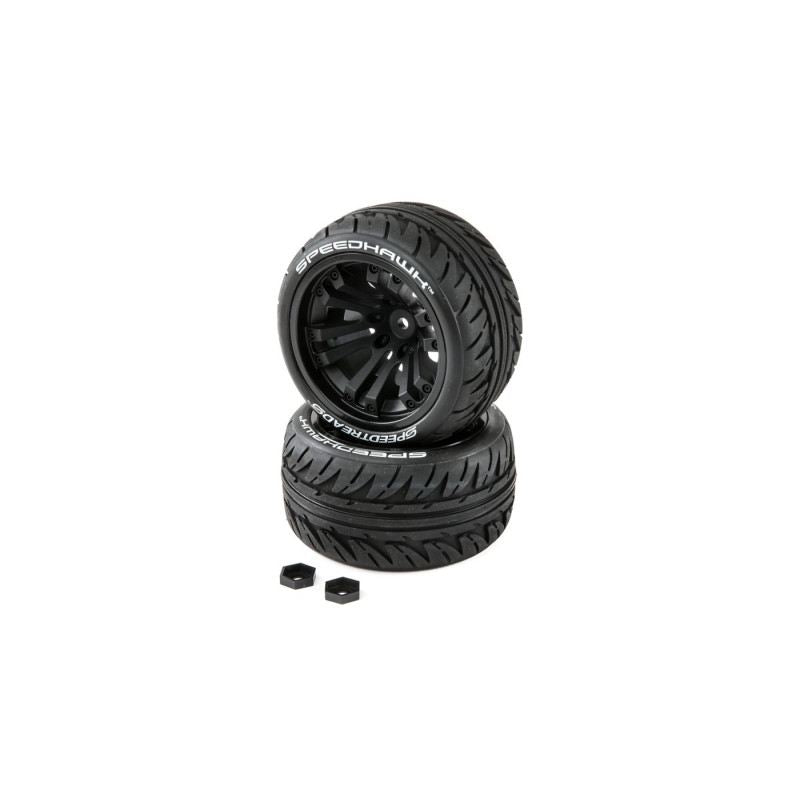 SPEEDTREADS Speedhawk 1/10 ST/MT Tires MNTD (2) by Duratrax