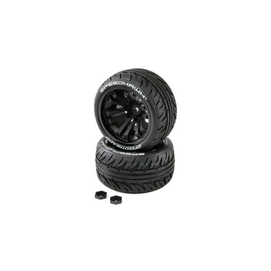SPEEDTREADS Speedhawk 1/10 ST/MT Tires MNTD (2) by Duratrax