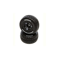 Duratrax SpeedTreads Robber SC MNTD Black:SLHR,4X4F/R, ECX