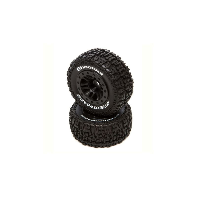 Duratrax SpeedTreads Shootout SCMTD Blk:TRA SL ECX R4X4 F/R