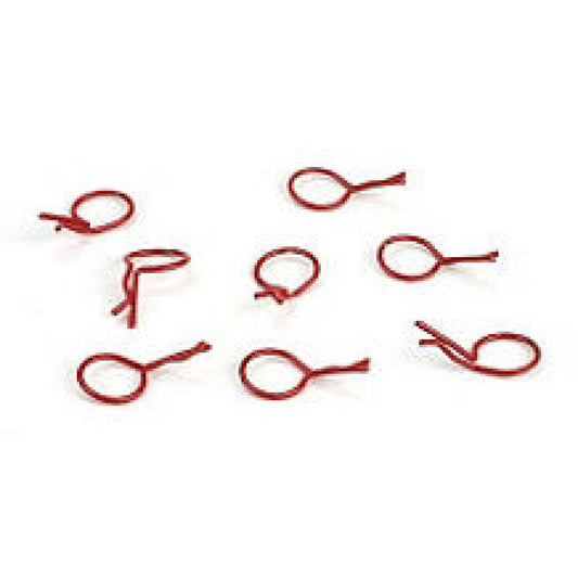 Dynamite Bent Body Clips Red (8)
