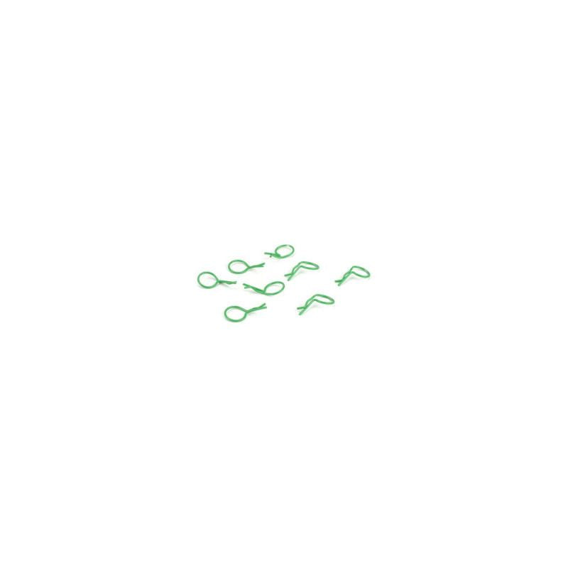 Bent Body Clips Green (8) by Dynamite