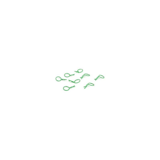 Bent Body Clips Green (8) by Dynamite