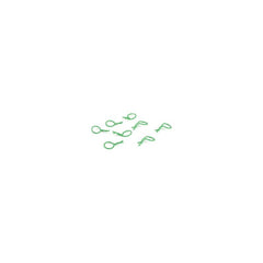 Bent Body Clips Green (8) by Dynamite