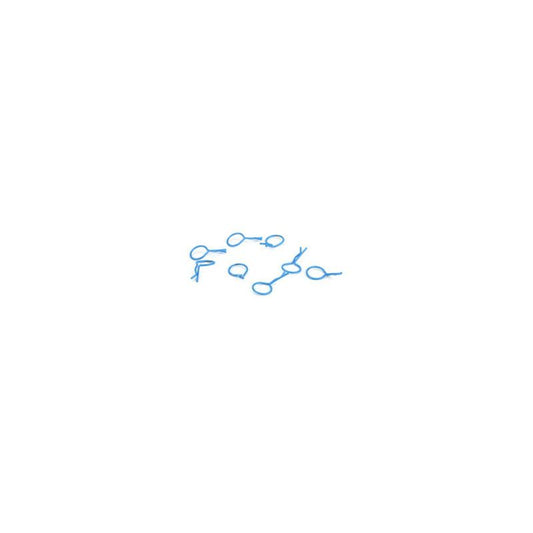 Bent Body Clips Blue (8) by Dynamite