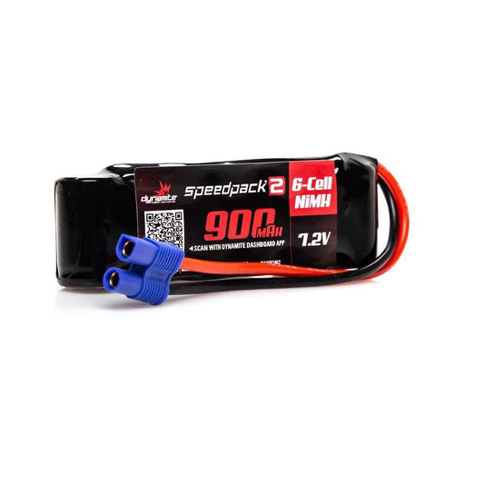 SPEEDPACK2 7.2V 900MAH 6 CELL NiMH PK, EC3 by Dynamite