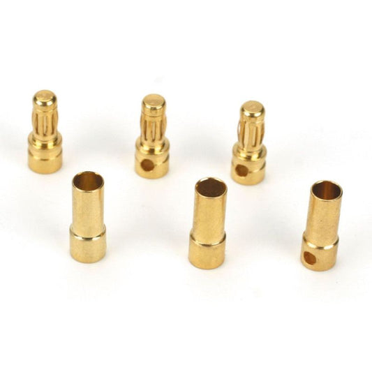 Gold Bullet Connector Set, 3.5mm (3) by Dynamite