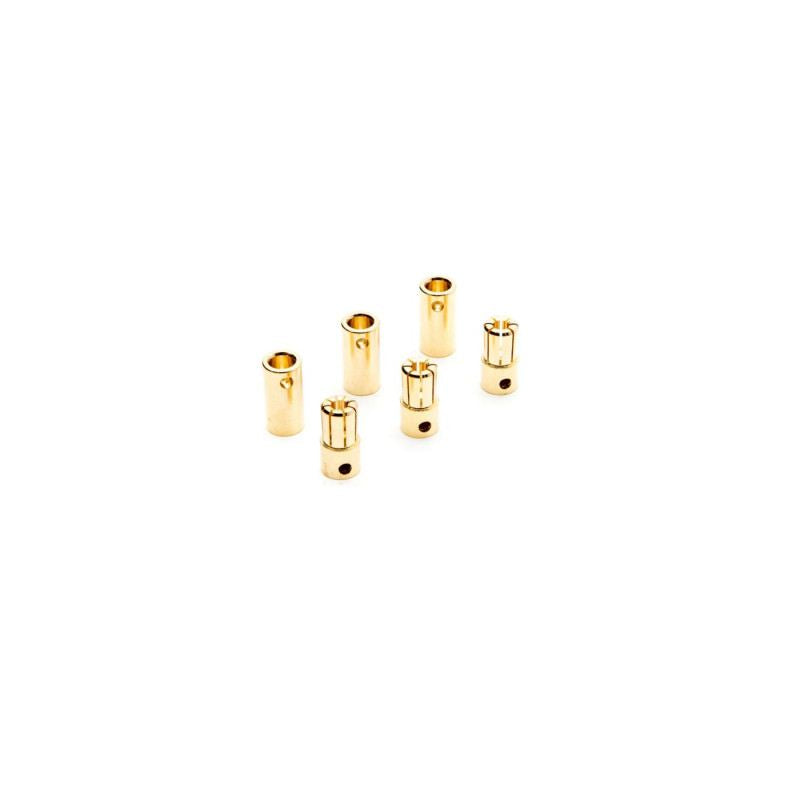 Eflite Gold Bullet Connector Set, 6.5mm (3)