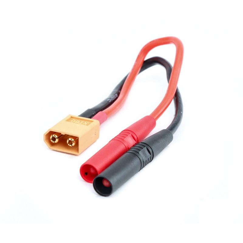 Insulated Charge Adapter: Banana to XT60 Male by Dynamite