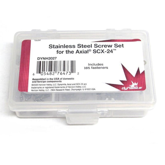 Stainless Steel Screw Set: Axial SCX24 by Dynamite