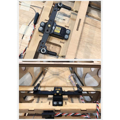 SA-4.0 Blue, 25T, CNC Alloy 4 Inch (101.6mm) Double/Full servo arm/horn by Dual