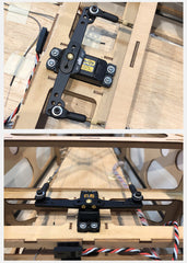 SA-2.5 Blue, 25T, CNC Alloy 2.5 Inch (63.5mm) Double/Full servo arm/horn by Dual