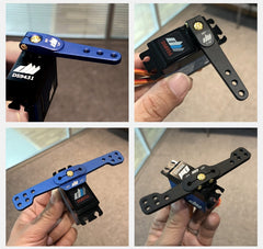 SA-2.5 Blue, 25T, CNC Alloy 2.5 Inch (63.5mm) Double/Full servo arm/horn by Dual