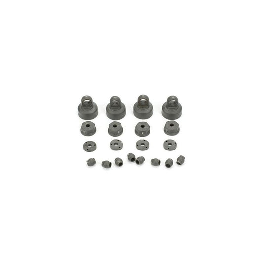 ECX Shock Cap, Piston, Pivot Ball Set: 1:10 2wd All