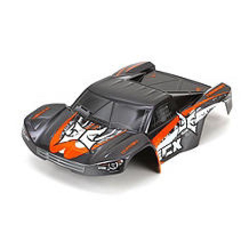 ECX Body Set, Silver/Orange Decorated: 1/18 4WD Torment