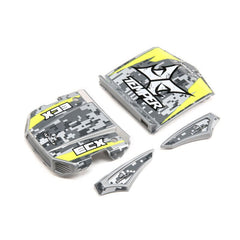 ECX Body Set, Grey/Yellow: 1:18 4WD Temper Gen 2