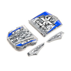 ECX Body Set, Grey/Blue: 1:18 4WD Temper Gen 2