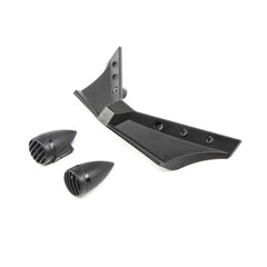 ECX Front Bumper and Headlights Black: 1.9 Doomsday