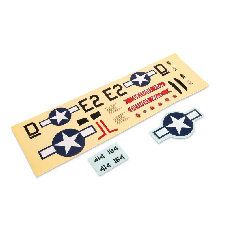 Eflite Decal Sheet: UMX P-51 "Detroit Miss"