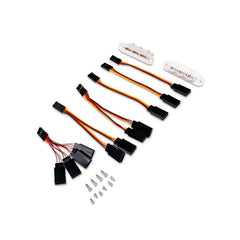 Hands-Free mounts with servo extensions; Habu 80 by Eflite