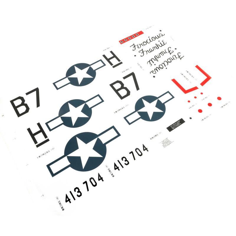Decal Sheet: P-51 1.0m by Eflite