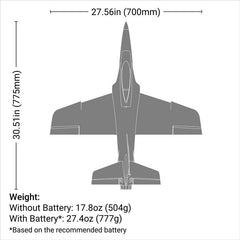 Habu SS (Super Sport) 50mm EDF Jet BNF Basic with AS3X+ and SAFE Select by