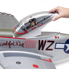 P-51D Mustang Big Beautiful Doll 1.5m BNF Basic with AS3X+ and SAFE Select by
