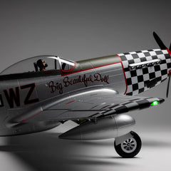 P-51D Mustang Big Beautiful Doll 1.5m BNF Basic with AS3X+ and SAFE Select by