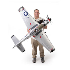 P-51D Mustang Big Beautiful Doll 1.5m BNF Basic with AS3X+ and SAFE Select by