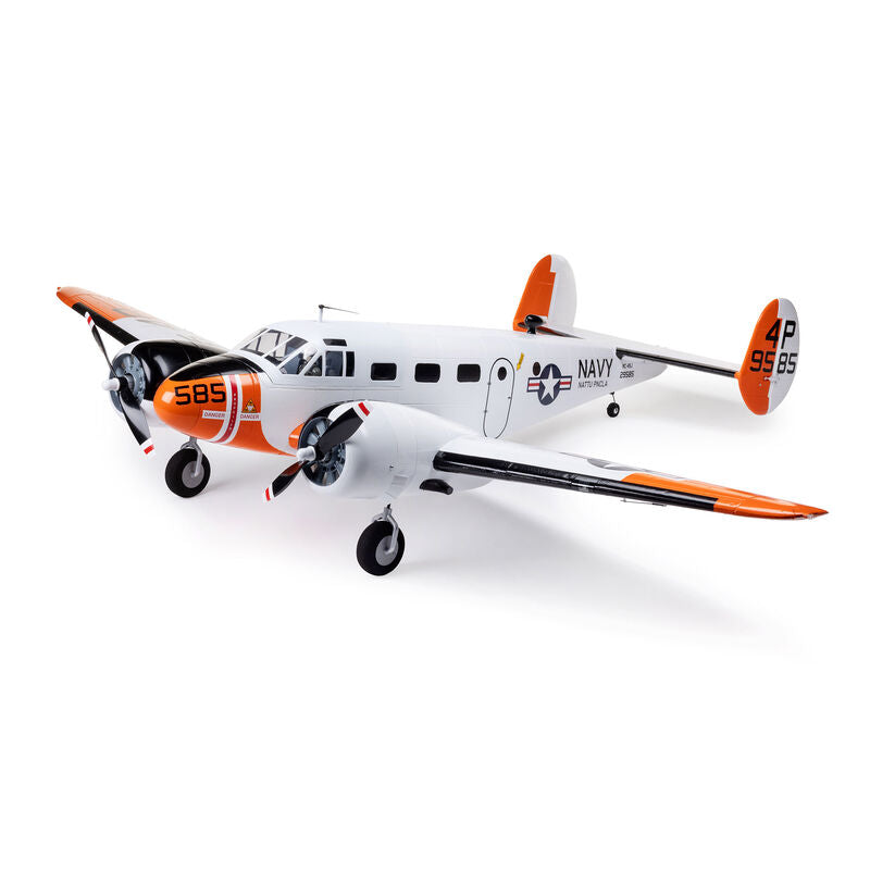 Beechcraft D18/RC-45J 1.5m BNF Basic with AS3X+ and SAFE Select by Eflite