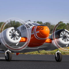 Beechcraft D18/RC-45J 1.5m BNF Basic with AS3X+ and SAFE Select by Eflite