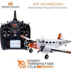 Beechcraft D18/RC-45J 1.5m BNF Basic with AS3X+ and SAFE Select by Eflite