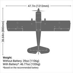 Decathlon RJG 1.2m with Smart PNP by Eflite