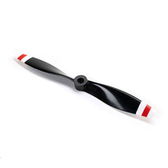9.5 x 7.5 CW Left Propeller: RC-45J 1.5m (Black w/Red and White Tips) by Eflite