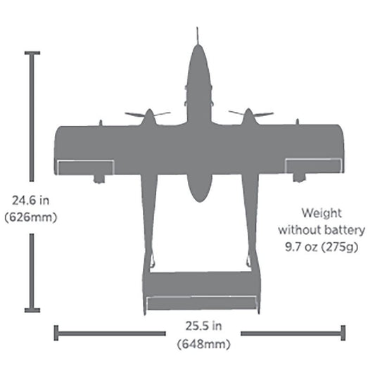 E-flite Micro OV-10 Bronco 645mm BNF Basic with AS3X and SAFE Select by Eflite