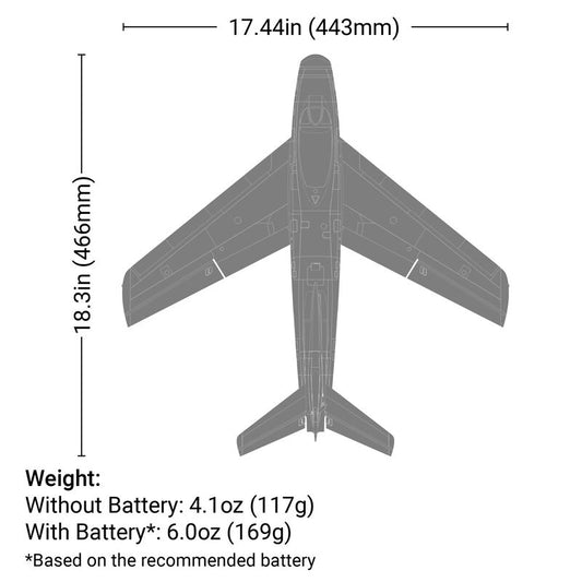 UMX F-86 Sabre 30mm EDF BNF Basic by Eflite