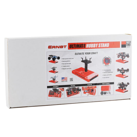 Ultimate Hobby Stand - Black/Red Cars, Monster Trucks, SCT, Boat, Crawler. 1/24