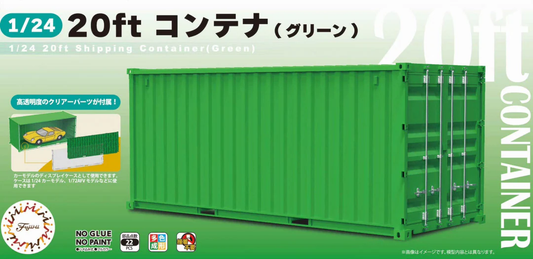 Fujimi 1/24 20ft Container Green