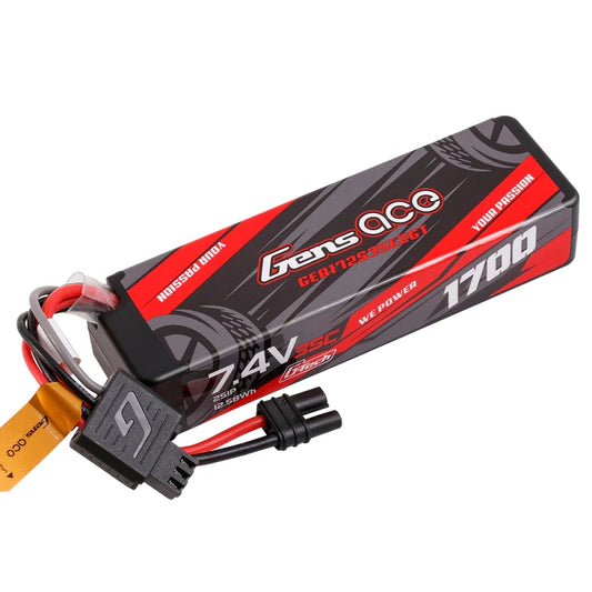 Gens Ace 1700mAh 2S 7.4v 35C Hard Case Lipo Battery for ARRMA Grom IEC2 Plug