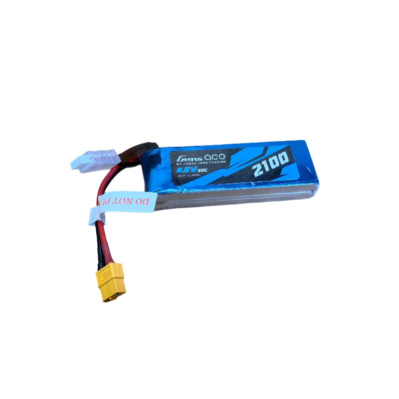 Gens Ace 2100mah 2S 6.6v 30C LiFe Battery with XT60 14Awg 19x35x106mm 170g