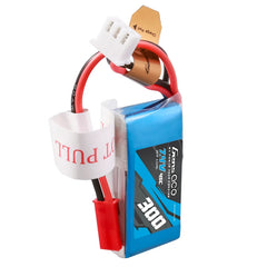Gens Ace 300mAh 2S 7.4v 45C Lipo Battery with JST Plug and XH Balance 40x20x12mm