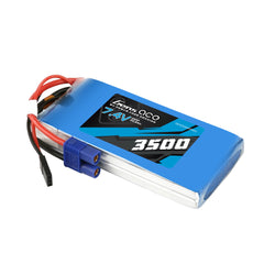 Gens Ace 3500mAh 2S 7.4v RX Lipo Battery with EC3 and JR-3P Plugs 97x45x16mm