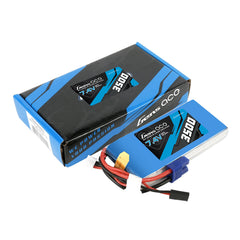 Gens Ace 3500mAh 2S 7.4v RX Lipo Battery with EC3 and JR-3P Plugs 97x45x16mm