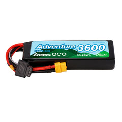 Gens Ace Adventure 3600mAh 4S 14.8v 60C Lipo Battery 136x44x24mm 312g XT60 Plug