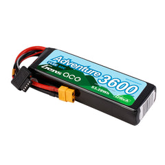 Gens Ace Adventure 3600mAh 4S 14.8v 60C Lipo Battery 136x44x24mm 312g XT60 Plug