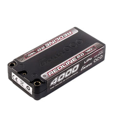 Gens ace Redline 2.0 4000mAh 2S 140C 7.4V HardCase 130# Shorty Lipo Battery with